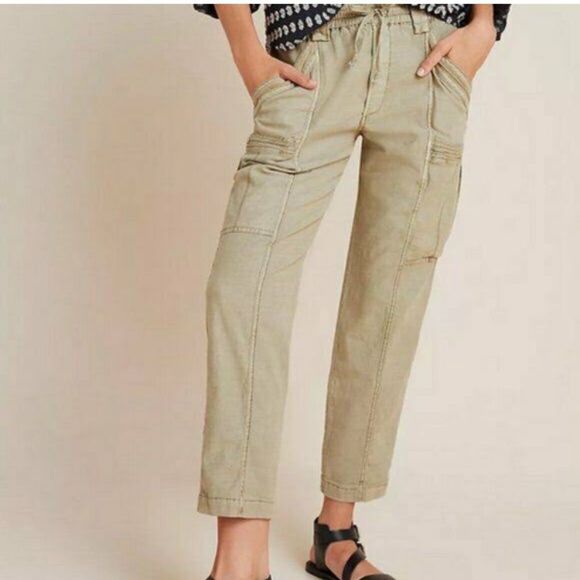NWT Anthropologie Angela  Cargo pants size 27P - Picture 1 of 8